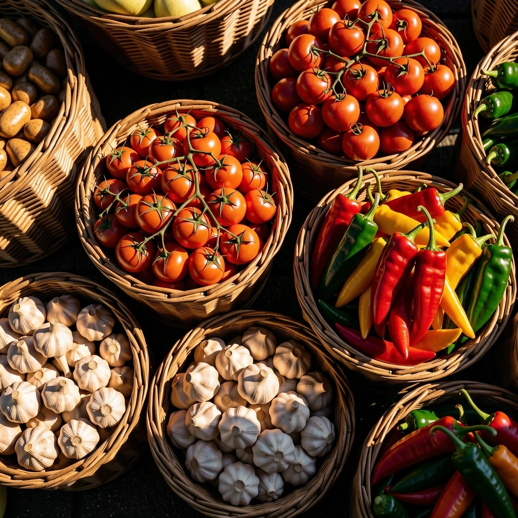 Fresh Spanish produce at a local market